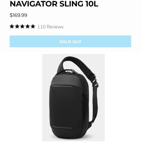 NOMATIC Navigator Sling 10L Black โ NEW - Picture 5 of 16